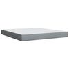 vidaXL Boxspringbett mit Matratze Hellgrau 180x200 cm Stoff