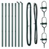 vidaXL Zaunpfosten 7 pcs Gr&uuml;n Stahl