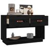 vidaXL TV-Schrank Schwarz 90x40x60 cm Massivholz Kiefer
