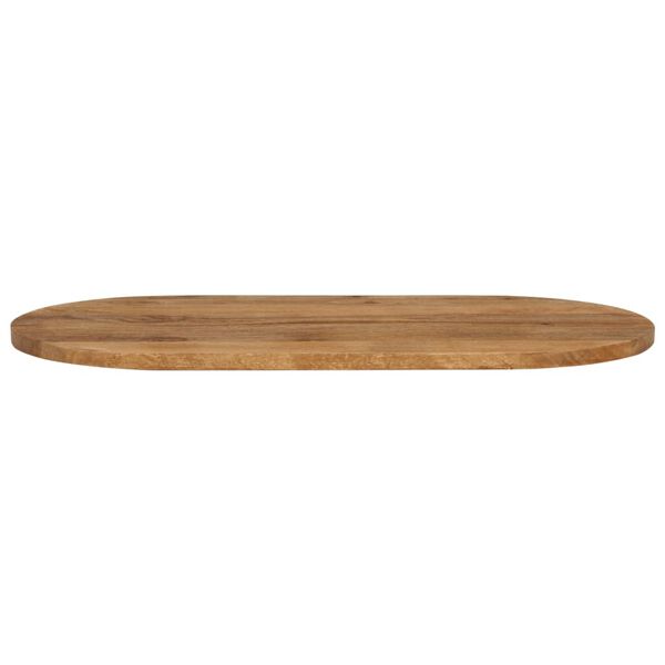 vidaXL Tischplatte 140x50x3,8 cm Oval Massivholz Mango