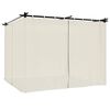 vidaXL Pavillon mit Vorh&auml;ngen Creme 3x3 m Stahl