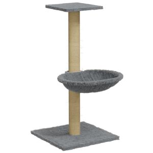 vidaXL Kratzbaum mit Sisal-Kratzs&auml;ule Hellgrau 74 cm