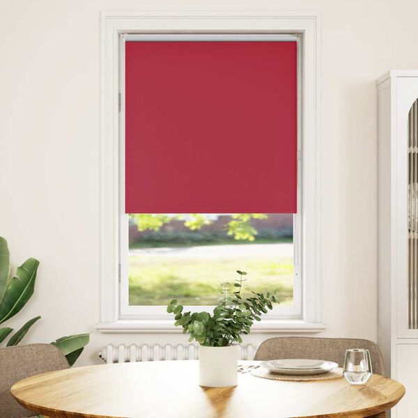vidaXL Verdunkelungsrollo Rot 65x150 cm Stoffbreite 60,7 cm Polyester
