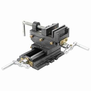 vidaXL Schraubstock Kreuztisch Handbetrieben 70 mm
