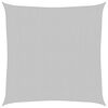 vidaXL Sonnensegel Hellgrau 3,6x3,6 m 100% Polyester Oxford