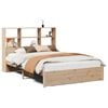 vidaXL Massivholzbett mit Regal ohne Matratze 140x200 cm Kiefernholz