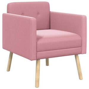 vidaXL Akzentstuhl Rosa Samt