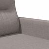 vidaXL 3-Sitzer-Sofa Taupe 180 cm Stoff