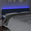 vidaXL LED Kopfteil Blau 180x5x78/88 cm Stoff