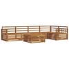 vidaXL Outdoor-Sofagarnitur 6 pcs Natur Massivholz Akazie