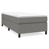 vidaXL Boxspringbettgestell Dunkelgrau 100x200 cm Stoff