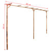 vidaXL Pergola Bambus 385 x 40 x 205 cm