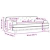 vidaXL Kindersofa Grau 90x53x30 cm Kunstleder