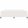 vidaXL Bettrahmen mit Matratze Creme 200 x 200 cm Stoff