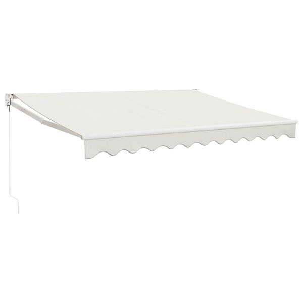 vidaXL Markise Einziehbar Creme 3x2,5 m Stoff und Aluminium