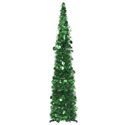 vidaXL Künstlicher Pop-Up-Weihnachtsbaum Grün 120 cm PET