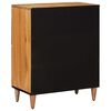 vidaXL Sideboard mit Speicher Natur 60 x 33,5 x 75 cm Massivholz Mango
