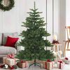 vidaXL K&uuml;nstlicher klappbarer Weihnachtsbaum Gr&uuml;n 150 cm PVC, Stahl