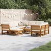 vidaXL 10-tlg. Garten-Lounge-Set mit Kissen Massivholz Akazie