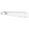 vidaXL H&uuml;hnerunterkunft Silber 1200 x 150 x 100 cm Verzinkter Stahl