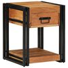 vidaXL Nachttisch 2 stk. Braun 40 x 40 x 50 cm Massivholz Akazie