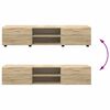 vidaXL TV-Schrankset mit Schubladen mit T&uuml;r Sonoma-Eiche Holzwerkstoff