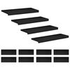 vidaXL Treppenstufen 12 stk. 80 x 30 x 2 cm Schwarz Massivholz Buche