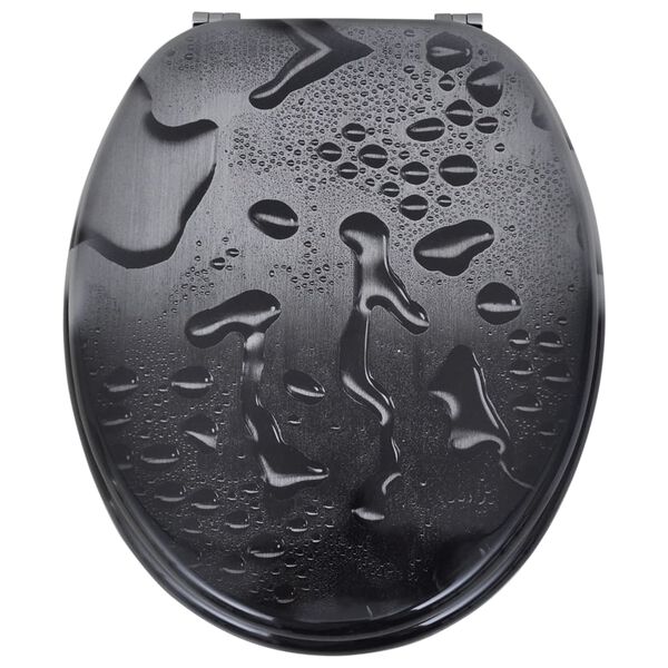 vidaXL Toilettensitze mit Deckel 2 Stk. MDF Wasser