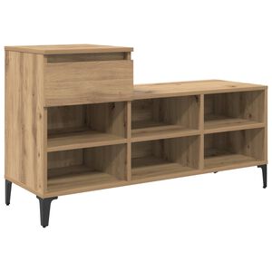 vidaXL Schuhschrank Artisan-Eiche 102 x 36 x 60 cm Holzwerkstoff