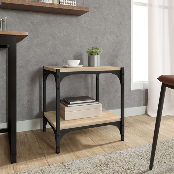 vidaXL TV-Schrank Sonoma-Eiche 40x33x41 cm Holzwerkstoff und Stahl