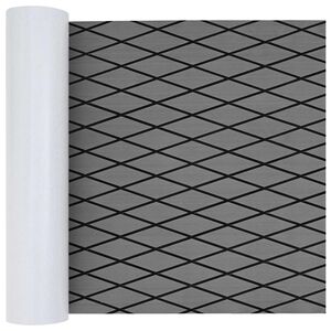 vidaXL Bootsmatte Harlekin Hellgrau und Schwarz 190 x 70 cm EVA
