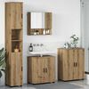 vidaXL Badezimmerm&ouml;bel-Set 4 pcs Artisan-Eiche Holzwerkstoff & Metall