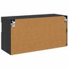 vidaXL TV-Wandschrank Schwarz Eichen-Optik 80 x 30 x 40 cm