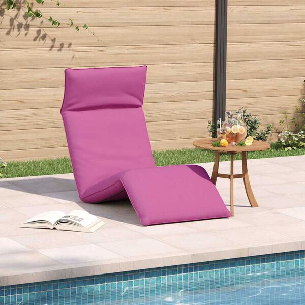 vidaXL Sonnenliege Klappbar Rosa 175x54x8,5 cm Oxford-Gewebe