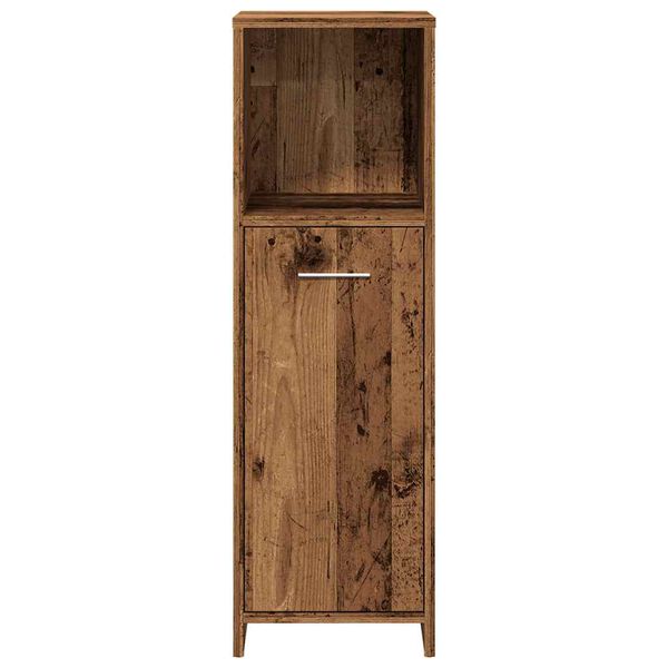 vidaXL Badschrank Altholz-Optik 30x30x95 cm Holzwerkstoff
