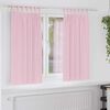 vidaXL Verdunkelungs-Vorh&auml;nge mit Ringen 2 pcs Babyrosa 175 x 140 cm