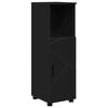 vidaXL Badezimmerschrank Schwarz 30 x 35 x 95 cm Holzwerkstoff, Metall