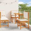 vidaXL Garten Bistro Set 4 pcs Braun Massivholz Akazie