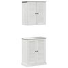 vidaXL Badezimmerm&ouml;bel-Set 2 stk. Wei&szlig; und Antikwei&szlig; 67,5 x 34 x 80 cm