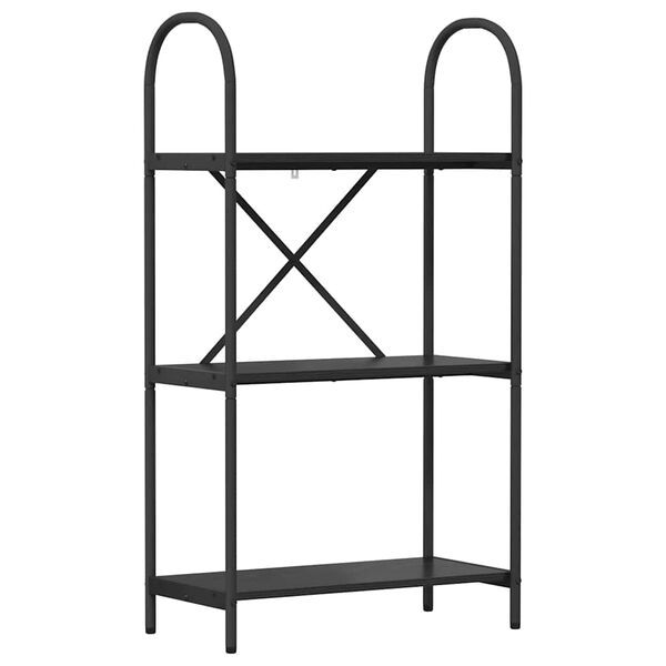 vidaXL B&uuml;cherregal Schwarz Eichen-Optik 60 x 30 x 109 cm Holzwerkstoff