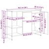 vidaXL Seitenschrank Sonoma 96,5 x 30 x 75 cm Holzwerkstoff