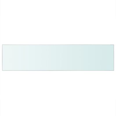 vidaXL Regalböden 2 Stk. Glas Transparent 110 x 25 cm