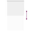 vidaXL Verdunkelungsrollo Wei&szlig; 135x230cm Stoffbreite 131,6cm Polyester