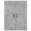 vidaXL Wandschrank Betongrau 69,5x34x90 cm Holzwerkstoff