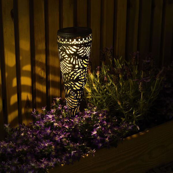 Luxform LED-Solar-Fackellampe Jersey 2 Stk. Metall