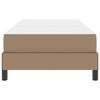 vidaXL Bettrahmen mit Matratze Cappuccino 90 x 200 cm Stoff