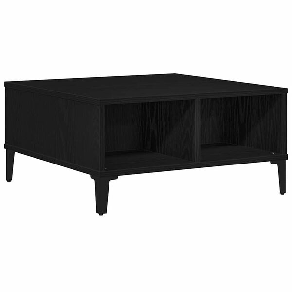 vidaXL Couchtisch Schwarz Eichen-Optik 60 x 60 x 30 cm