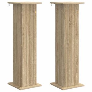 vidaXL Pflanzenst&auml;nder 2 pcs Sonoma-Eiche 30,5 x 30 x 100,5 cm