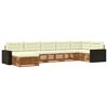 vidaXL Outdoor-Sofagarnitur mit Kissen 7 pcs Natur und Creme