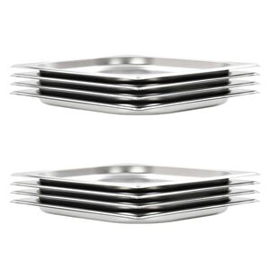 vidaXL Gastronormbeh&auml;lter 8 Stk. GN 1/2 20 mm Edelstahl